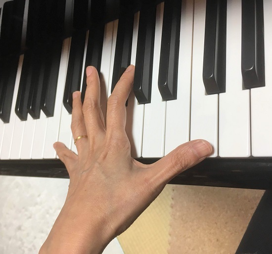 ピアノを弾くために、具体的に鍛えるのは、手のひらの筋肉。
